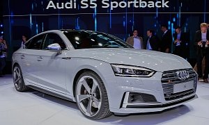 2017 Audi S5 Sportback Looks Like a Shark Thanks to Nardo Gray Paint