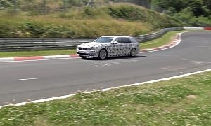 2017 BMW 5 Series Touring G31 Spied Testing On The Nurburgring