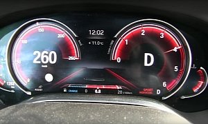 2017 BMW 740d xDrive Does 0 to 260 KM/H Performance Tests on German Autobahn