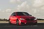 2017 BMW M3 Facelift in Red Gets Custom Vossen Wheels