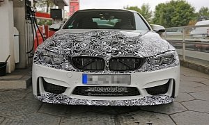 2017 BMW M4 LCI Spied While Refueling