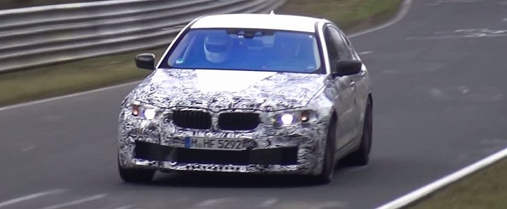 2017 BMW M5 Getting Playful During Nurburgring Testing, Listen to the V8
