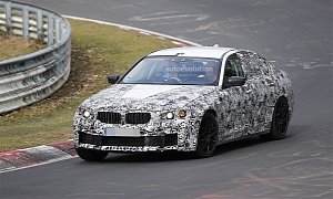 2017 BMW M5 Prototype Still Testing on the Nurburgring