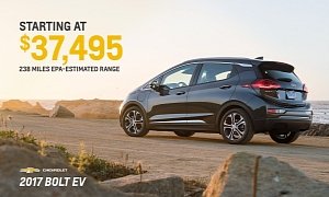 2017 Chevrolet Bolt Price Starts From $37,495, $29,995 After Federal Tax Credit