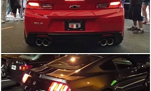 2017 Chevrolet Camaro ZL1 vs Mustang Shelby GT350 Exhaust Sound Battle Is Savage