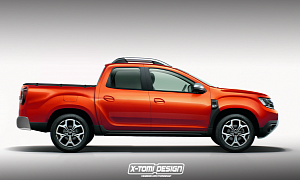 2017 Dacia Duster Pickup Rendering Looks like the Small Truck You Always Wanted