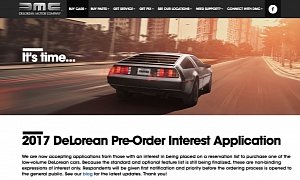 2017 DeLorean DMC-12 Pre-Orders Are Go