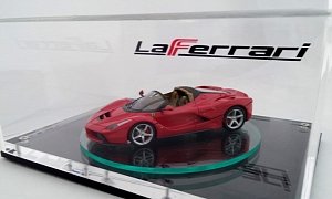 2017 Ferrari LaFerrari Spider Teased by 1/43 Scale Model