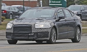 2017 Ford Fusion / Mondeo Facelift Spied During City Testing: New Taillight Graphics