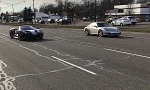 2017 Ford GT Finally Hits the Street, Owner Takes His '66 Heritage Edition Out