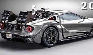 2017 Ford GT Goes Back to the Future in Awesome Rendering