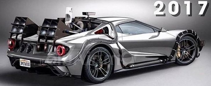 2017 Ford GT Goes Back to the Future: rendering