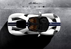 2017 Ford GT Roadster Rendered from Above, Ready to Take on LaFerrari Spider
