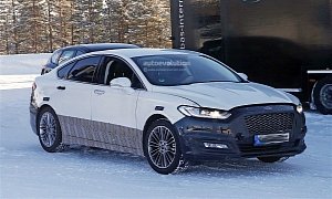 2017 Ford Mondeo Facelift Spyshots Reveal Refreshed Lights and Bumpers