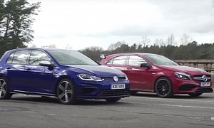 2017 Golf R Gets to Take on Mercedes-AMG A45 Once Again Due to Facelift