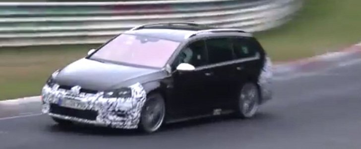 2017 Golf R Variant Is Starting to Show Facelift Features in Nurburgring Testing