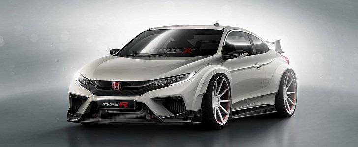 2017 Honda Civic Coupe Rendered in Vanilla and Super-Hot Type R Flavors