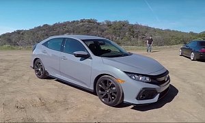2017 Honda Civic Hatchback With Manual Gets Smoking Tire Review