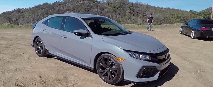 2017 Honda Civic Hatchback With Manual Gets Smoking Tire Review