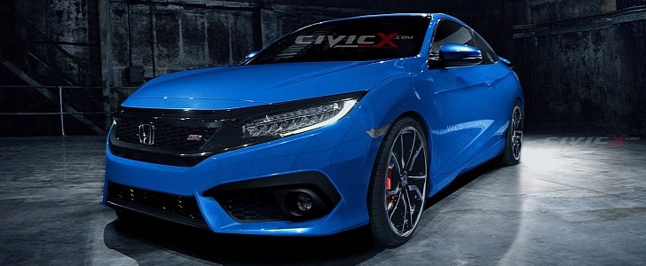 2017 Honda Civic Si Coupe rendering