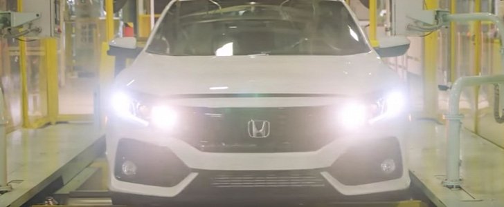 2017 Honda Civic X Hatchback Enters Production in the UK, Here's the Video