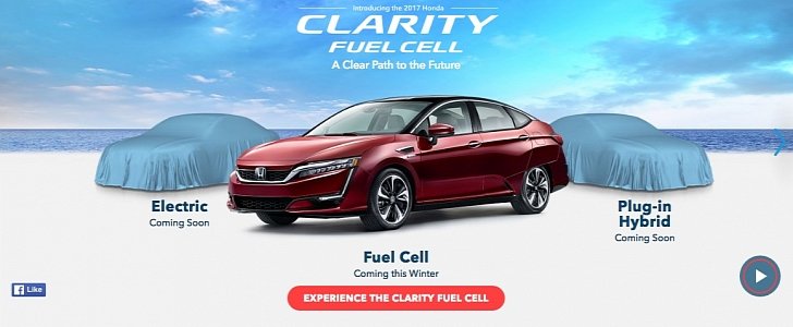 2017 Honda Clarity Fuel Cell, Electric, and Plug-In Hybrid