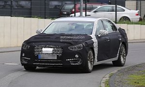 2017 Hyundai Equus Spied Out Testing in Germany