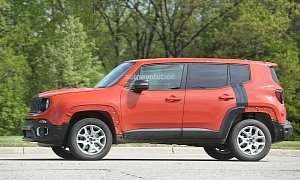 2017 Jeep C-SUV Prototype Spied Wearing Renegade Body Shell