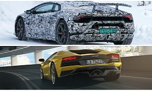 Lamborghini Aventador S vs. 2018 Huracan Performante Prototype Sound Comparison