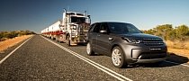 Diesel-Powered 2017 Land Rover Discovery Tows 120-Ton Road Train