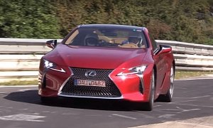 2017 Lexus LC500 Flies on Nurburgring, V8 Soundtrack Is Amazing