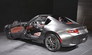2017 Mazda MX-5 RF Features Fake Quarter Glass and Redish Brown Leather