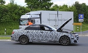 2017 Mercedes-AMG E63 Prototype Breaks Down During Testing