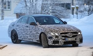 2017 Mercedes-AMG E63 Spied Melting Snow Near the Arctic Circle