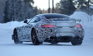 2017 Mercedes-AMG GT-R Prototype Caught Playing in Santa's Backyard