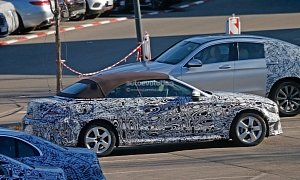 2017 Mercedes-Benz C-Class Cabriolet Shows Off Its Camouflage-Free Canvas Roof
