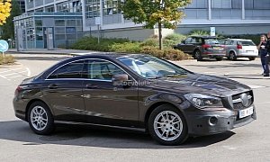 2017 Mercedes-Benz CLA Facelift Gets Visited by the Spy Photographers Fairy Again