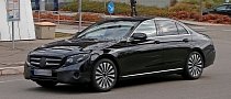 2017 Mercedes-Benz E-Class Spied in Black with Even Less Camouflage