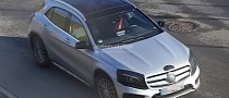 2017 Mercedes-Benz GLA Facelift Spied with Minimum Camo Hiding Minimum Changes