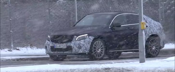2017 Mercedes-Benz GLC Coupe in the snow