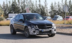 2017 Mercedes-Benz GLC450 AMG Coupe Spied for the First Time