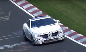 2017 Mercedes-Benz SLC Spied Blasting on the Ring, Possible AMG Sport Version