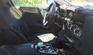 2017 Mercedes E-Class Interior Partially Revealed in Latest Spyshots: Analog Dashboard Instruments