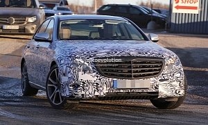 2017 Mercedes E-Class Spotted Showing New Design Details