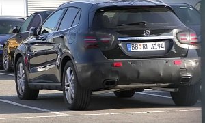2017 Mercedes-Benz GLA-Class Facelift Spied With Minimal Camo, Might Debut Soon