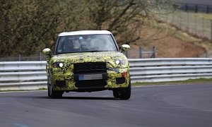 2017 MINI Countryman Goes Out for Tests at the Green Hell