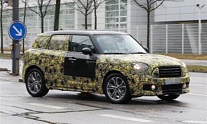 2017 MINI Countryman Spied with Less Camouflage