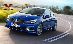 2017 Opel Astra OPC Rendered, Could Use Tuned 1.6-Liter Turbo