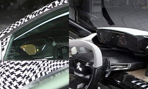2017 Peugeot 3008 Digital Dash Revealed in Spy Photos, Borrows Exalt Design