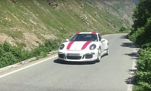 2017 Porsche 911 R Hits 197 MPH during Extreme Italian Alps Hooning